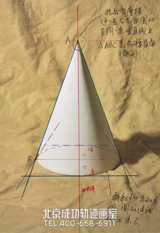 素描几何体画法步骤
